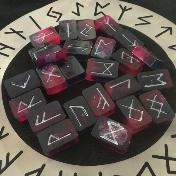 Black Drawstring Bag with Star and Moon Design - Picture 5 of 9